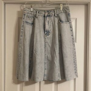 SHEIN Denim Flare Skirt